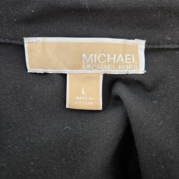 Michael Michael Kors Front Zip Belted Utility Dress Size Large - Picture 3 of 9